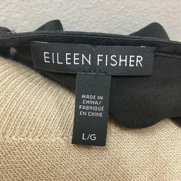 Eileen Fisher Black Sleeveless Women's Top - Picture 3 of 4